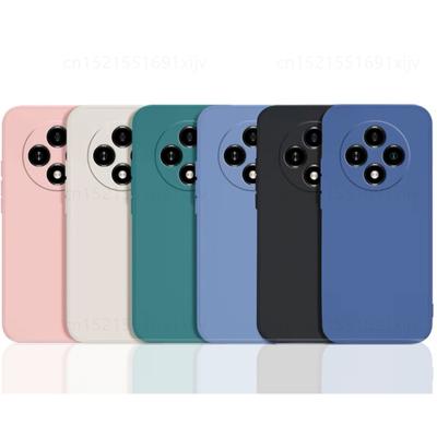 For OPPO Reno 12 F Case For OPPO Reno12 F Cover Funda Coque Original Liquid Silicone Soft TPU Phone Bumper For Reno 12F