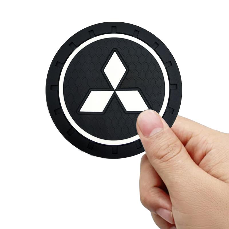 

Auto Cup Holder Anti Slip Insert Coasters Pads Interior Accessories For Mitsubishi ASX Lancer Pajero Outlander L200 EVO Lancer