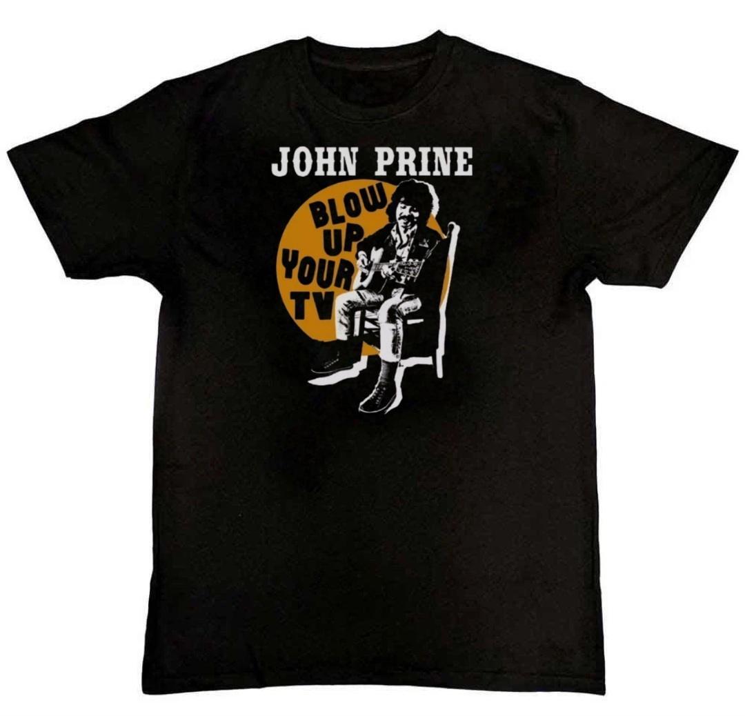 Vtg John Prine Blow Up Your TV Graphic Print Unisex T-Shirt S M L XL 2 3 4 XL S разноцветный