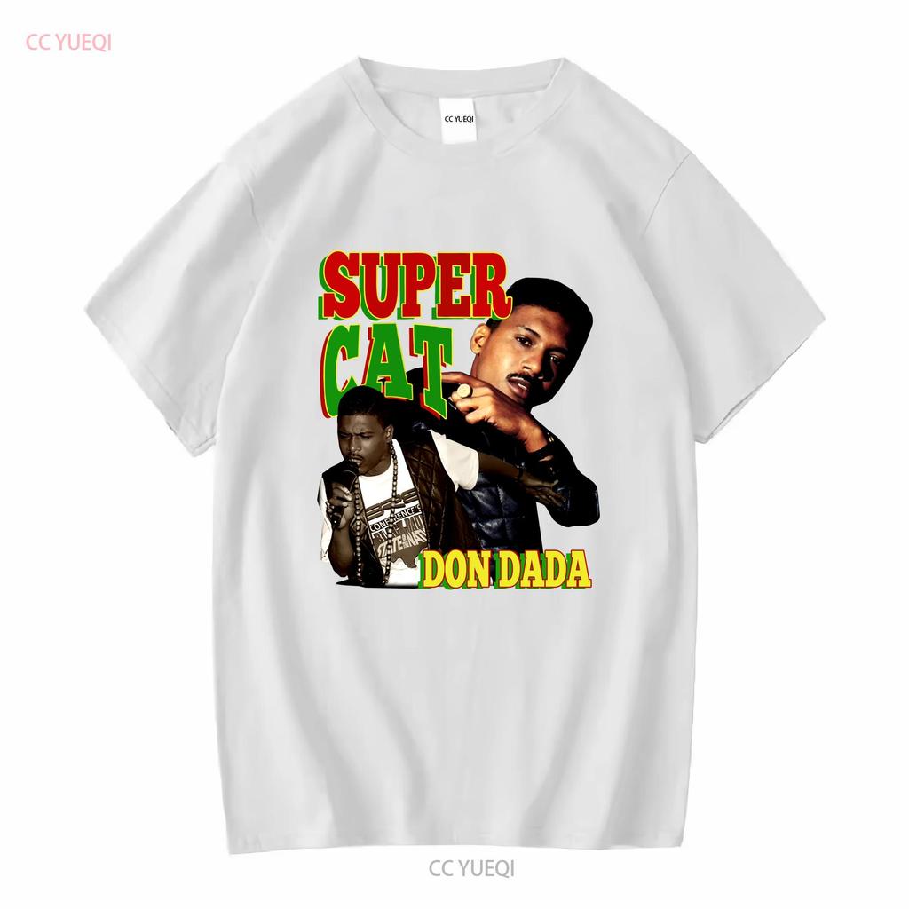 Super Cat Don Dada T-Shirt 90er Hip Hop Dancehall Reggae Dub Ska Plattenlabel Jamaika Studio One lange oder kurze Ärmel Vintage