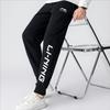 Li Ning Campus Series Letter Fleece Cuffed Knitted Sports Pants Men Bottoms Black YKLT391-1