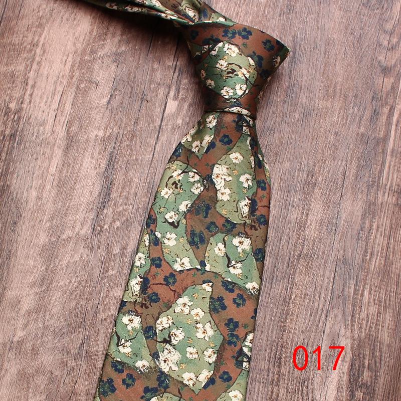 Rael 9Cm Business Casual Tie Men'S Printed Tie, Printed British Retro Tie