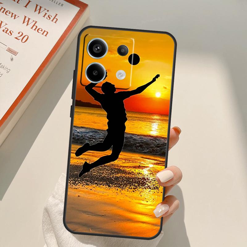 Volleyball Sport Funda For Xiaomi Redmi Note 13 14 9 10 12 11 15 Pro Plus Case For Redmi 15 C 12C 13C 14C 10C