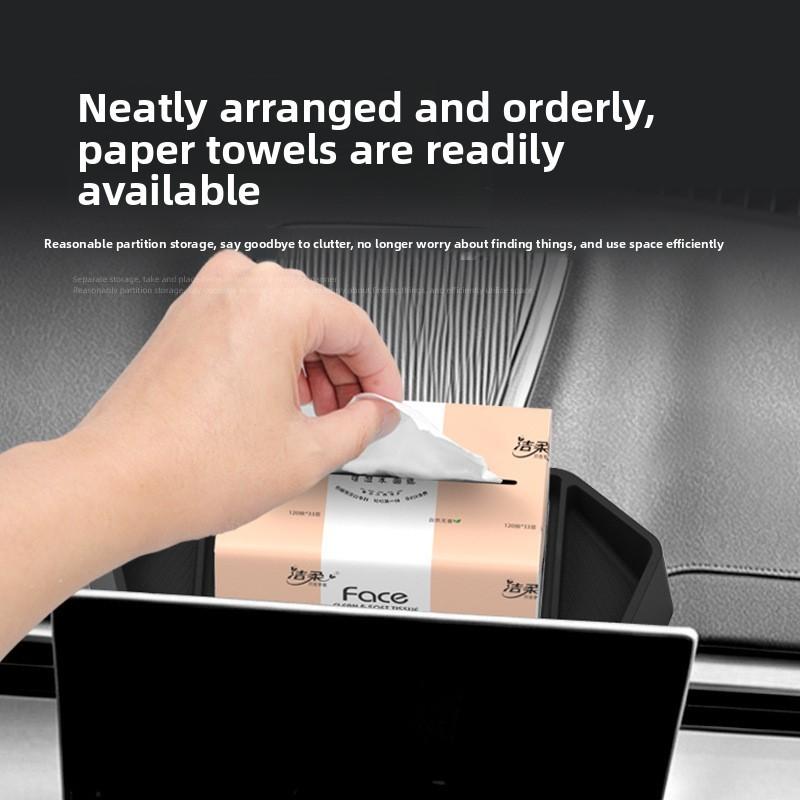 For Chery Tiggo 5 OMODA C5 Silicone Organizer Central Control Screen Rear Storage Box Car Interior Accessories Dashboard