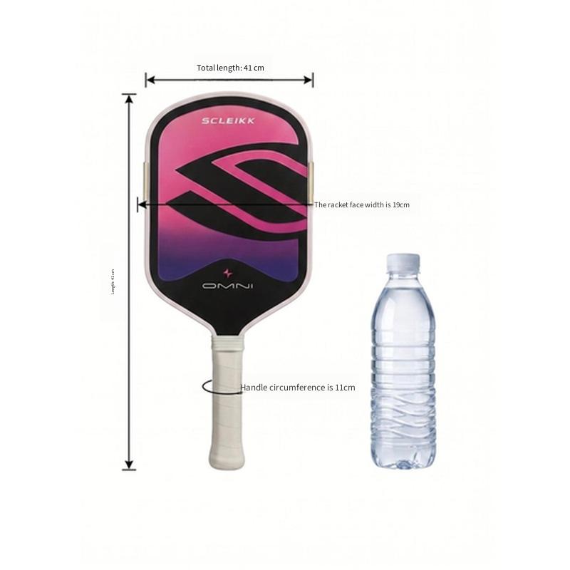 16cm Extended Grip Pickleball Paddle For Advanced Enthusiasts Toray T700 Carbon Fiber Hot Pressed EPP Core Professional Sports Racket