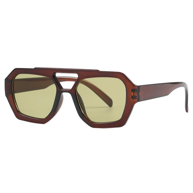 Retro Anti-UV Square Sunglasses: Trendy Korean Style with a Slimming, Fashionable Design