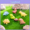 Adorable Resin Mini Dinosaur Figurines Cartoon Style Cute Desk Ornaments Accessories