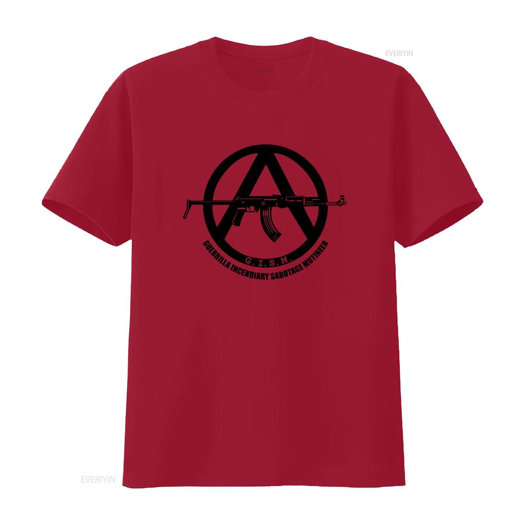 GISM Guerrilla Mutineer Thrash Hardcore Punk Rock Band T Shirt vintage Washed graphic Stretched homme Unisex streetwear
