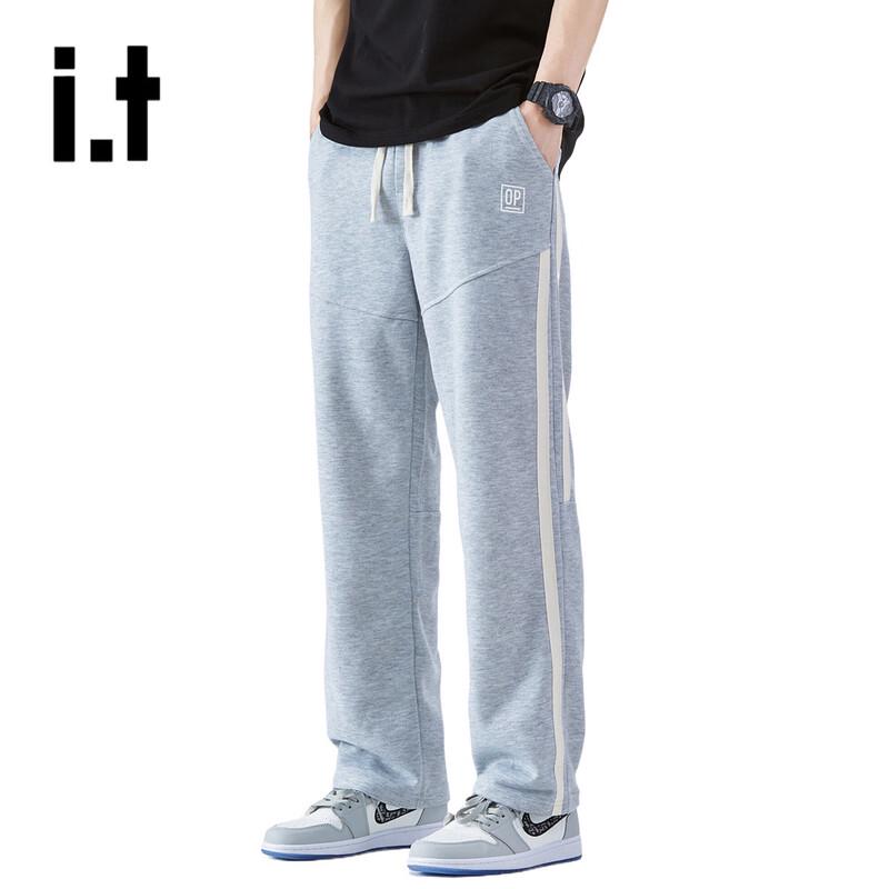 OVERPROTECTION Men s Straight-Leg Striped Casual Sports Pants XL