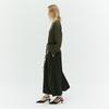 Ibiem Suede Pleated Long Skirt Emp9Wsk010