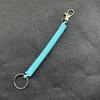 Sofort lieferbar Einziehbarer Anti-Verlust Kunststoff Feder Schlüsselanhänger & Kartenhalter Lanyard