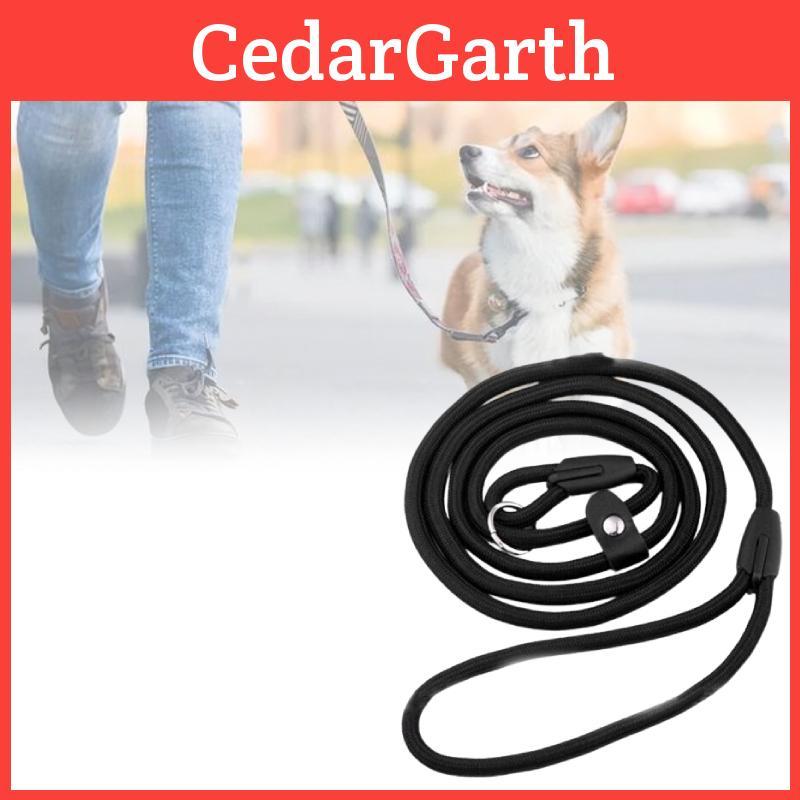 Pet Leash Nylon No Collar Needed Adjustable Length 120cm For Dogs Durable Black