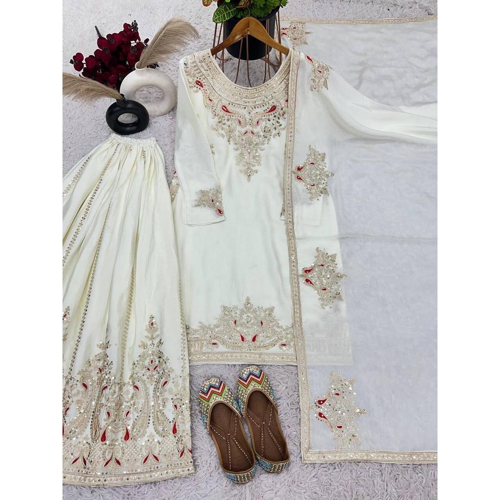 Indian Designer Ready To Wear Salwar Kameez Women Pakistani Ethnic Palazzo Suit SC-2107