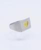 Bonbeau Double Plating Gold Heart Signet Ring Gold Heart Bold Ring (Type B)