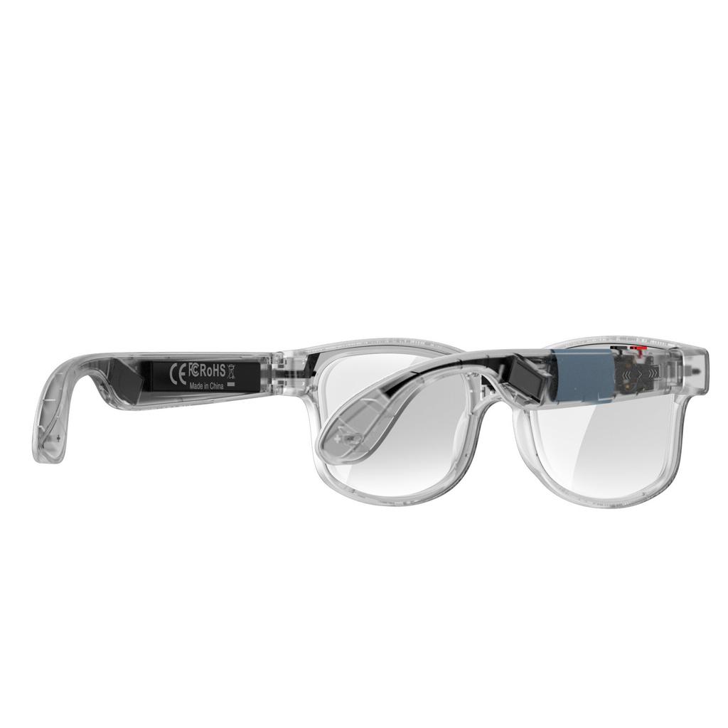 AI Smart Glasses with Camera 8MP WiFi   5.4 Smart Translation Glasses with Replaceable Lenses for Music and Calls Travel Business