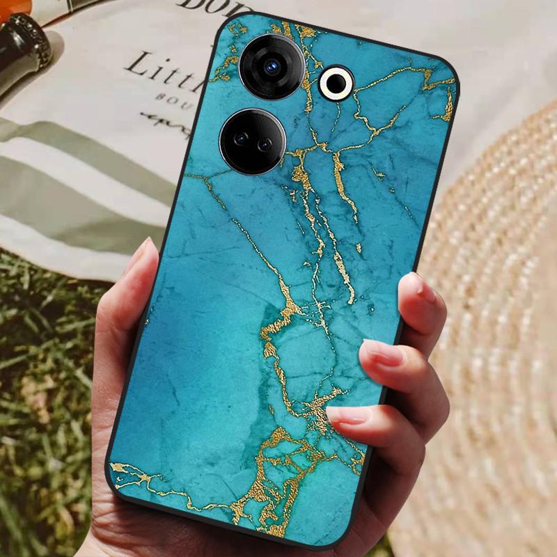 Für Tecno Camon 20 4G Hülle Silikon Rückseite Handyhülle für Tecno Camon 20 Pro 5G Hüllen Camon20 Pro 4G Weiche Bumper Coque Hülle