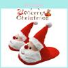 Christmas-themed Fuzzy Slippers For Kids And Women With Memory Foam And Anti-slip Sole