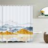 Bathroom Curtain Modern Simple Pattern Home Decor Waterproof Polyester Shower Curtains Bath Screen 180*180Cm & 180*200Cm