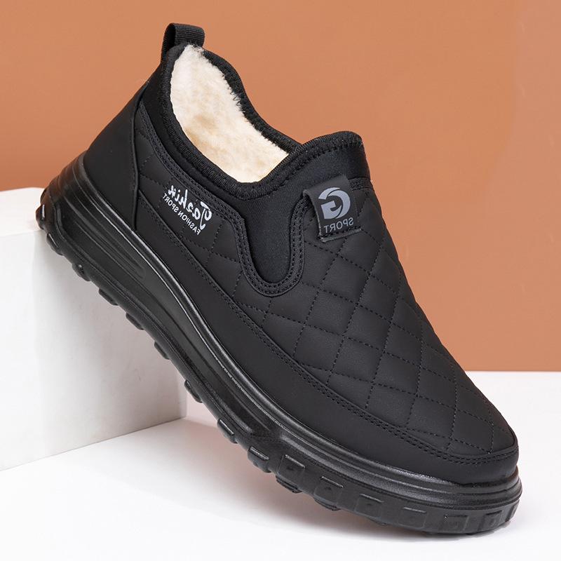 

Большой размер зимняя обувь пара теплая обувь удерживает тепло снег утолщенная хлопковая обувь 43