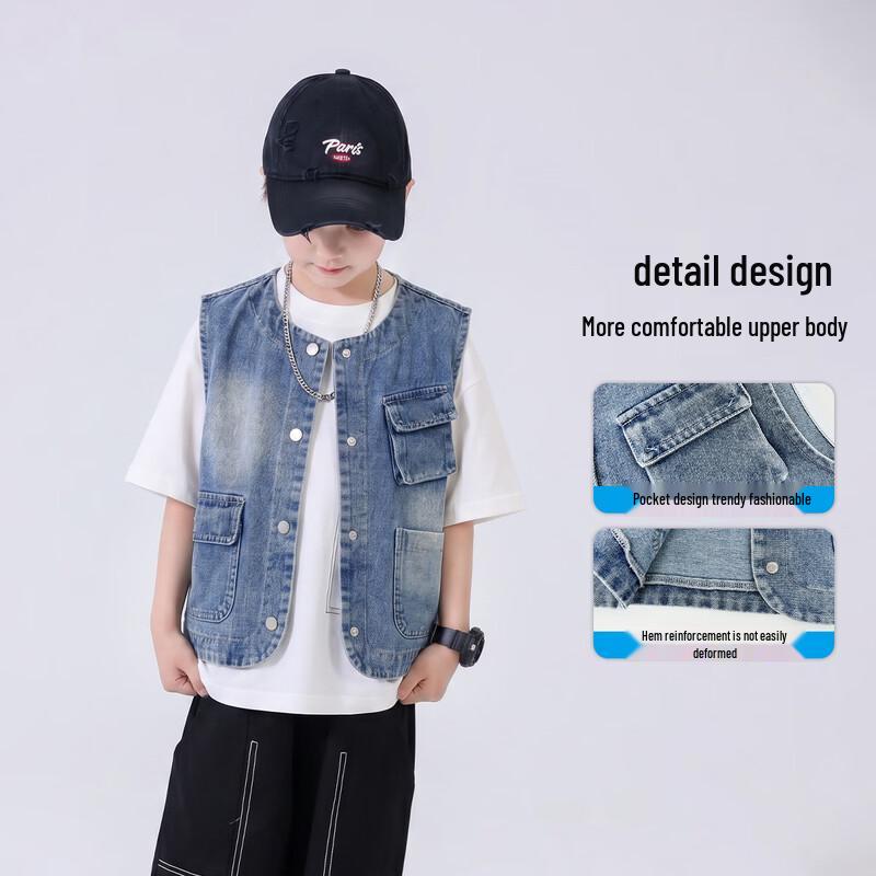YOYO Fairy Tale Boys' Denim Vest