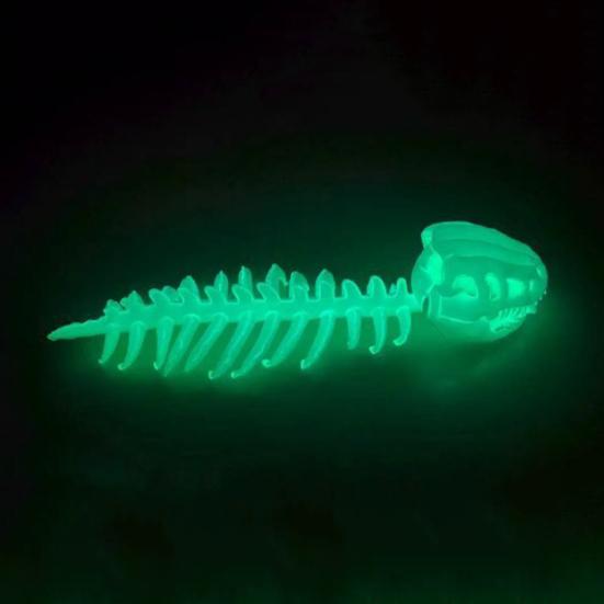 Costume Scheletro di Dinosauro 3D Scheletro di Dinosauro Luminoso nell'Oscurità Peluche Scheletro Carino con Suono Ruggente per Festa in Costume Vestito Cosplay Accessori