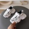 Kids Soft Sole Sneakers Boys Girls Toddler Running Shoes With Breathable PU Upper Rubber