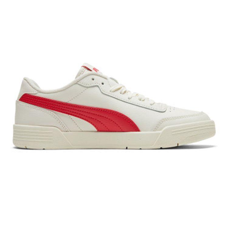 PUMA Caracal Low Top Casual Sneakers White High Risk Red Unisex 369863-05