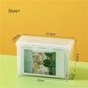 Transparent Idol Photo Storage Box Clear Container Card Collection Organizer  Small Card