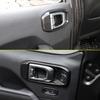 Door Handle Trim Cover For Jeep Wrangler JL 4-door 2018-2026 Grab Handle Bowl Decoration Carbon Fiber Car Interior Accessories