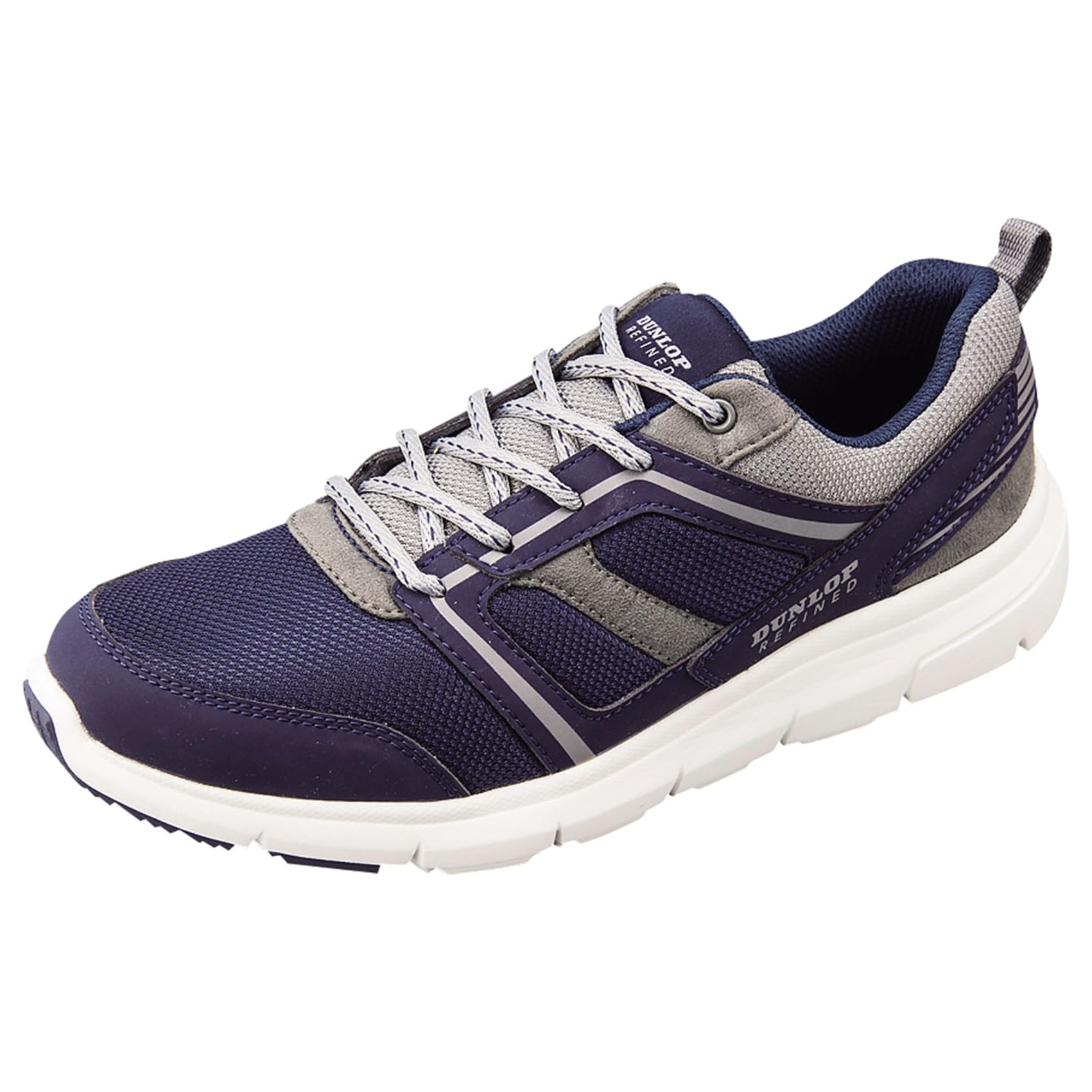 

4E Sneakers Wide Walking Shoes DC1011 Navy [Dunlop Refined] Men s 25.0 cm тёмно-синий
