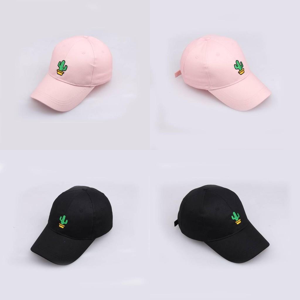 Plant Potted Cactus Embroidered Baseball Cap Men Women Outdoor Casual Travel Hat
