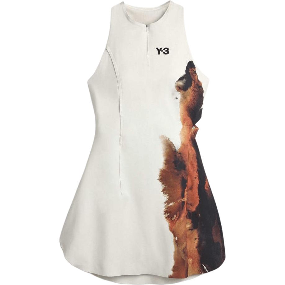 

Y-3 FW25 Теннисная серия Платье без рукавов приталенного кроя с принтом Женские платья JW0125 L