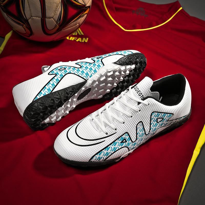 Original Mens Soccer Shoes Field Training Turf TF/FG Sports Society Football Boot  PU Leather Lightweight Football Shoes Men