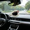 2Pcs Sleeping Dog Car Hanging Ornament, Acrylic 2D Flat Pendant, Cute Animal Rearview Mirror Charm, Christmas Gift Keychain