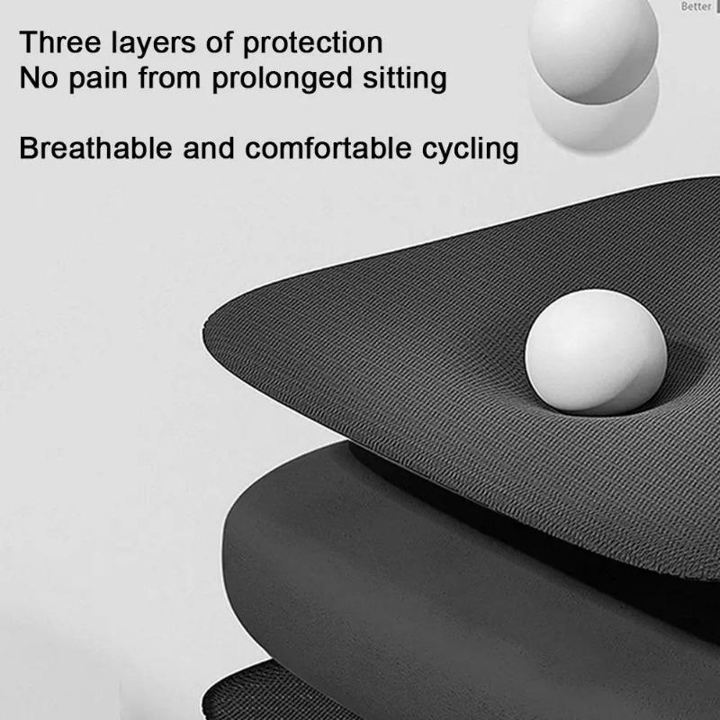 Pernă de scaun pentru motocicletă 3D, pernă de gel confortabilă, pernă de scaun universală, respirabilă, cu absorbție a șocurilor pentru munte avansat