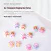 Cute Candy Bear 3D Nail Art Decorations (20 Pieces) - Translucent Resin Flat Bottom