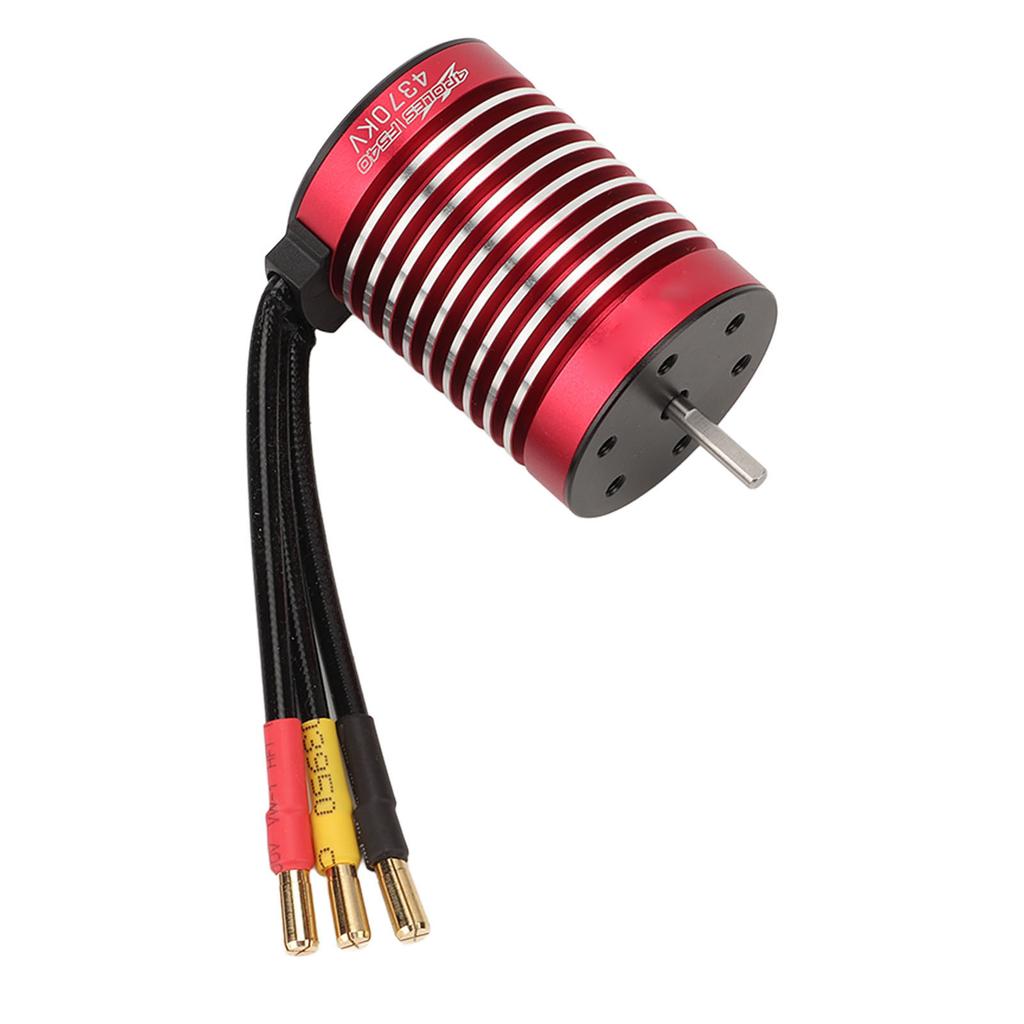 RC Car Brushless Motor F540 4370KV 4 Poles Sensorless Brushless Motor with Temperature Control Port