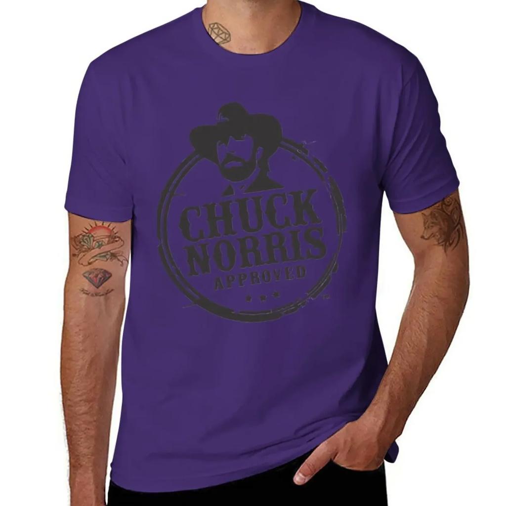Chuck Norris T-Shirt korean fashion Short sleeve tee boys whites fruit of the loom mens t shirts