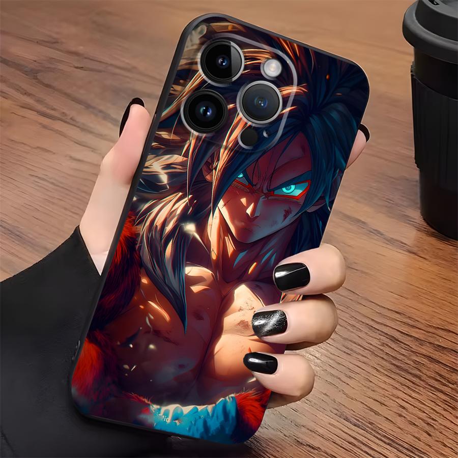 Dragon Ball Anime Cool Son Goku Black Soft Phone Cover Case for iPhone 18 7 8 15 16 14 Plus XR 17Air 13 12 11 17 Pro Max XS Max