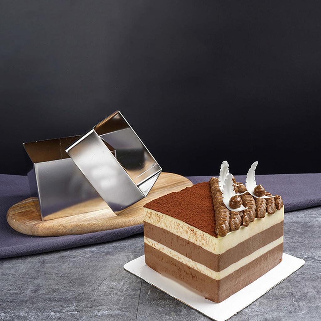 Stainless Steel Mousse Ring Cake Mold 2.5 Inch Baking Cutter Pastry Non Stick Dessert Stainless Steel Mousse Ring