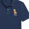 Polo Ralph Lauren Polokošeľa Jednofarebná Vyšívaný Pes Bavlna Sieťovina Detské vrchné diely Modrá 323964158-001