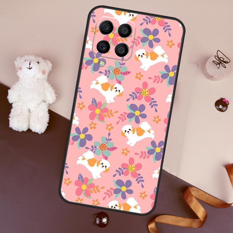 Cartoon Shih Tzu Dog Case For Samsung Galaxy M36 M55 M35 M15 M56 M16 M54 M14 M34 M31 M11 M13 M53 M12 M32 M52 M06