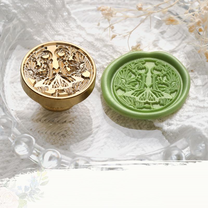 Kreativer Stempelkopf für Pflanzenblumen, für Handkontoumschläge, Feuerlack-Siegelstempelkopf