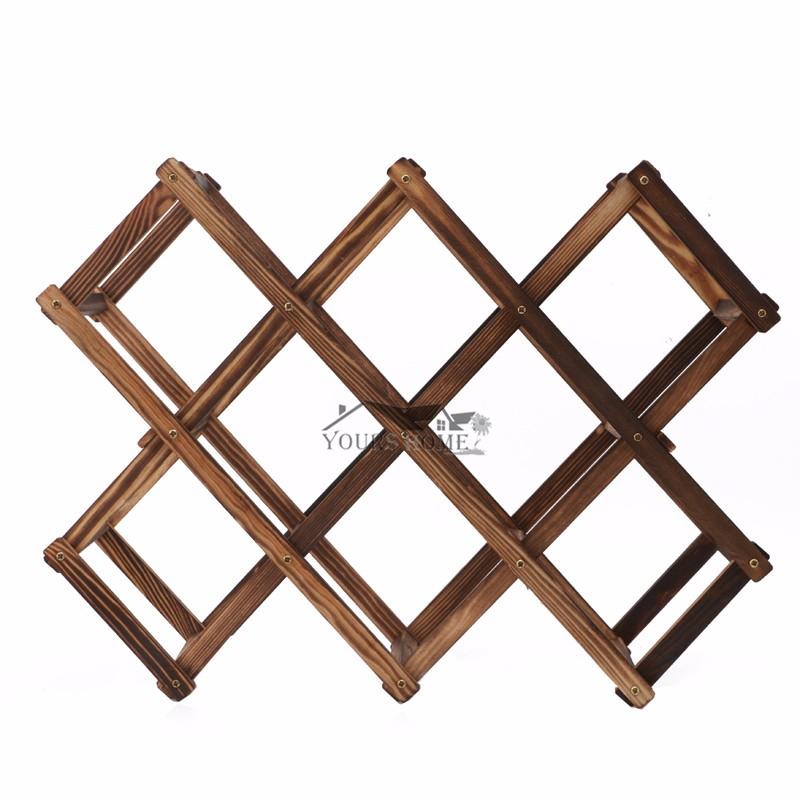 Wooden Red Wine Rack 3/6/10 Bottle Mount Kitchen Holders Exhibition Organizer Barware