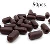 50 Pcs Soft Rubber Fishing Beads Cylinder Shaped Plastic Rigs Beads Carp Fishing Gear Accessories Fishing Baits Eggs