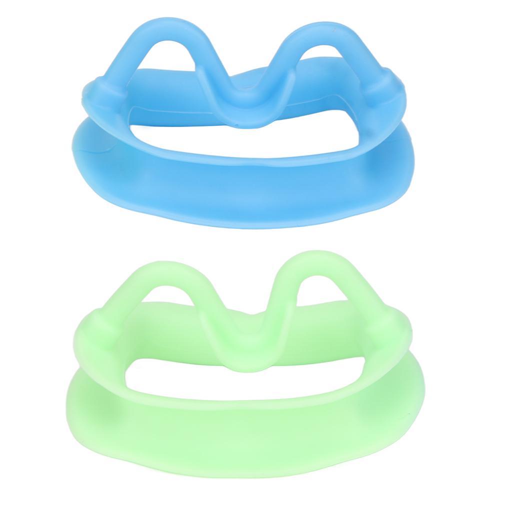 2pcs Silicone Mouth Opener Reusable High Temperature Resistant Food Grade Dental Cheek Retractor for Teeth Whitening