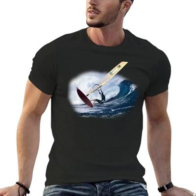Windsurf T-Shirt Vintage Anime Shirt Plus Size Clothes  Heavyweight T Shirts for Men