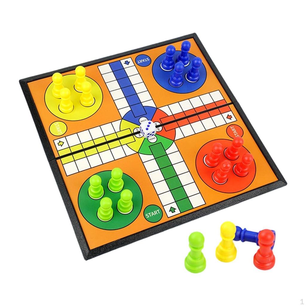 Travel Game Set Portable Educational Toys Lightweight Folding Board Desktop Battle for