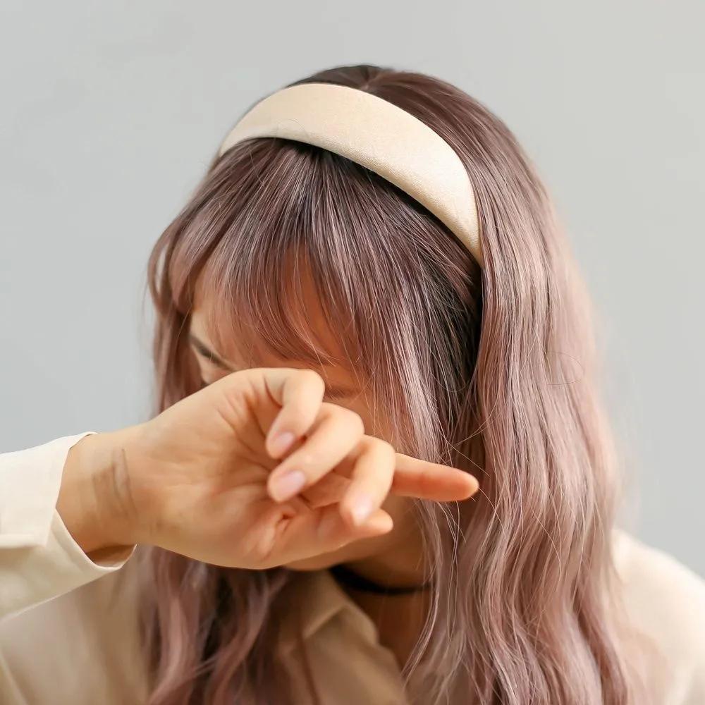 Living Plus Design Gift Basic Satin Volume Hairband Ivory