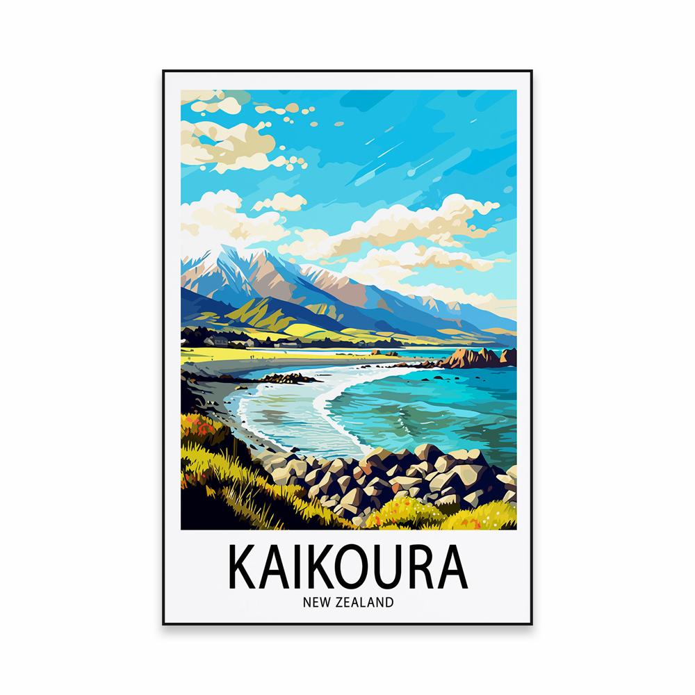 Modern Queenstown Travel Poster New Zealand Landscape Art Print Coloful Dunedin Tongariro Canvas Painting Home Room Decoration